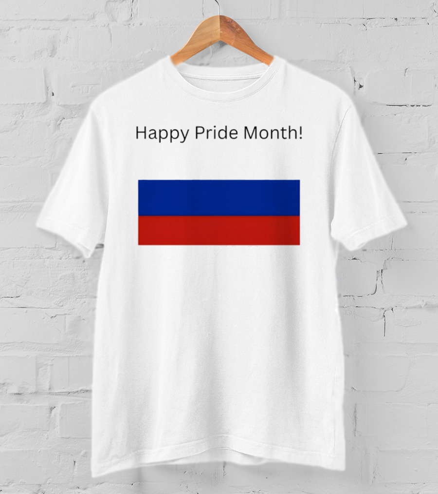 Happy Pride Month Celebration Russia Flag T-Shirt