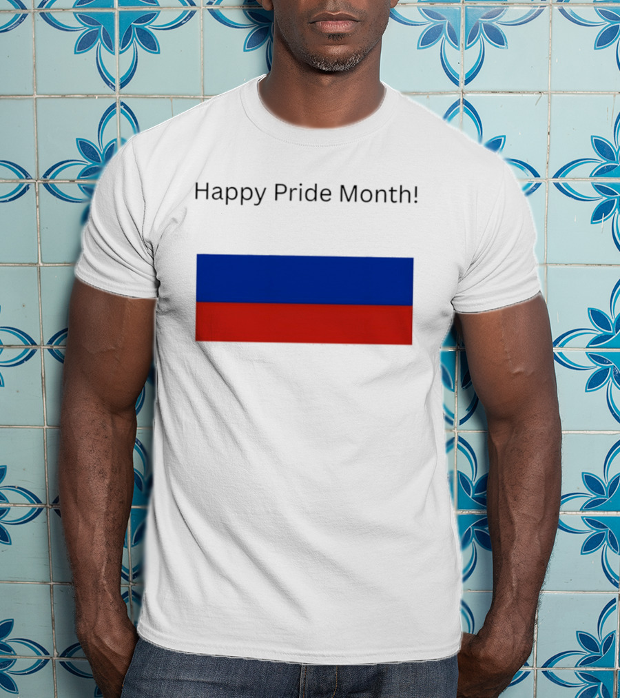 Happy Pride Month Celebration Russia Flag T-Shirt