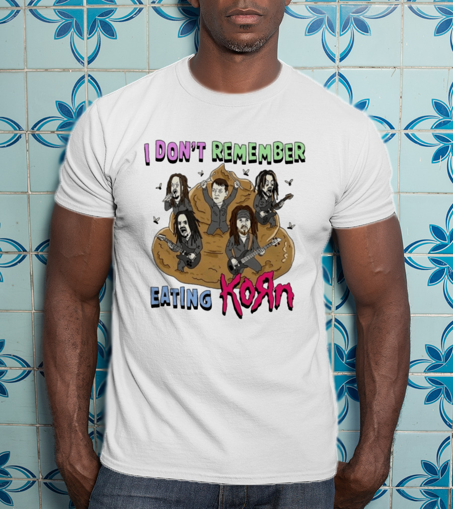 I Don't Remember Eating KoRn Band Parody Cartoon Characters T-Shirt