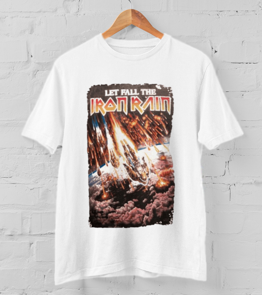 Let Fall The Iron Rain Outer Space Meteor Invasion Explosion T-Shirt