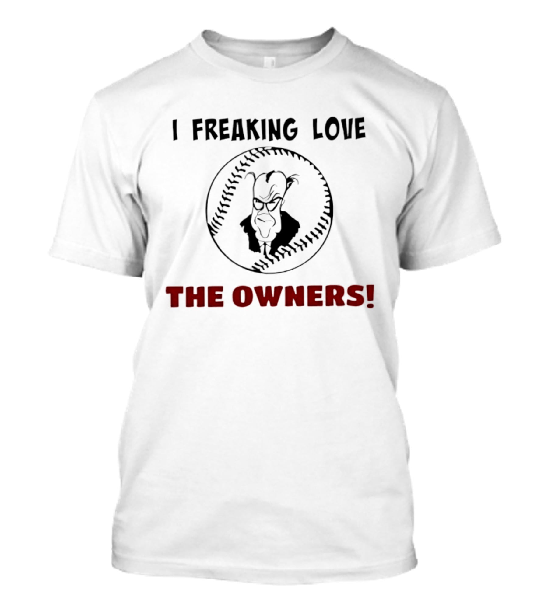 I Freaking Love The Owners Mr Burns The Simpsons Baseball T-Shirt