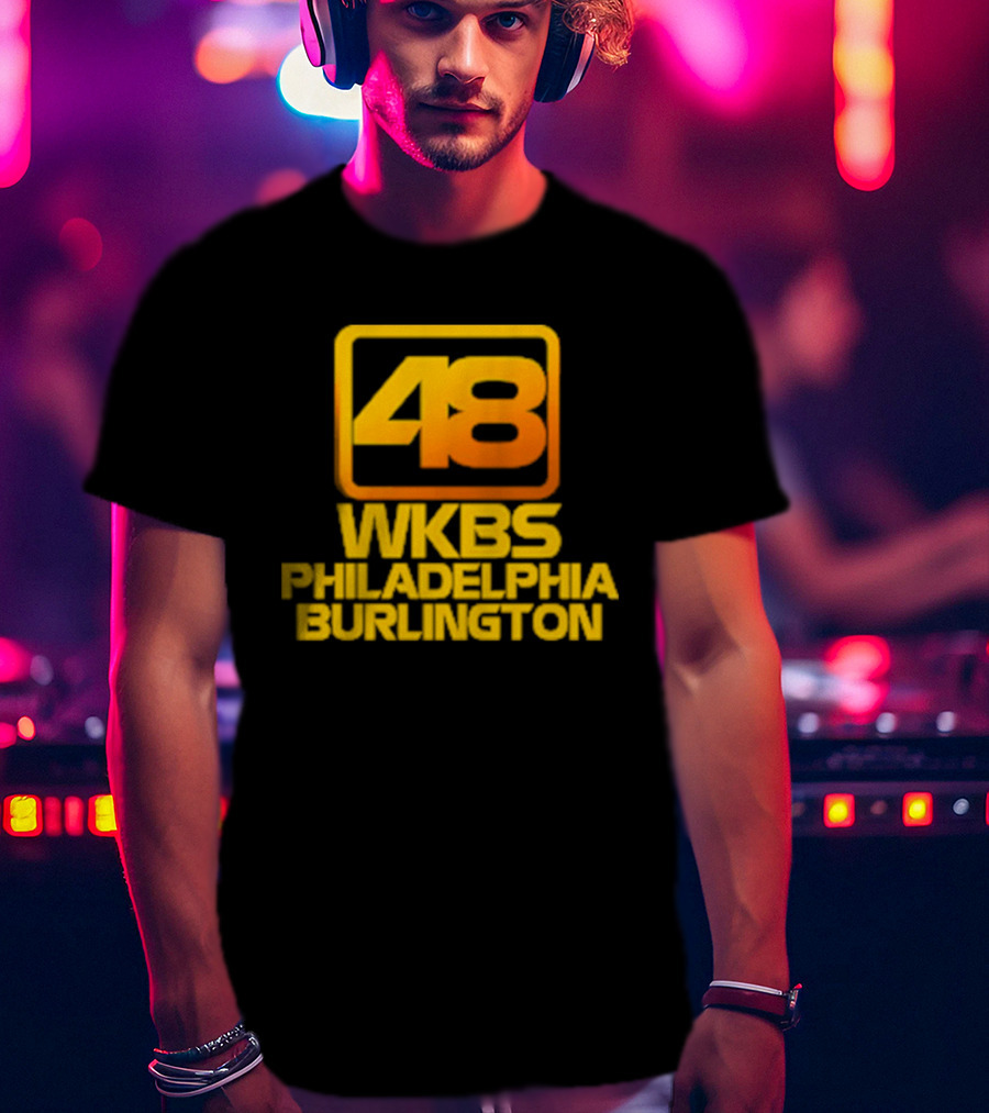 48 WKBS Philadelphia Burlington Vintage Television Broadcast T-Shirt