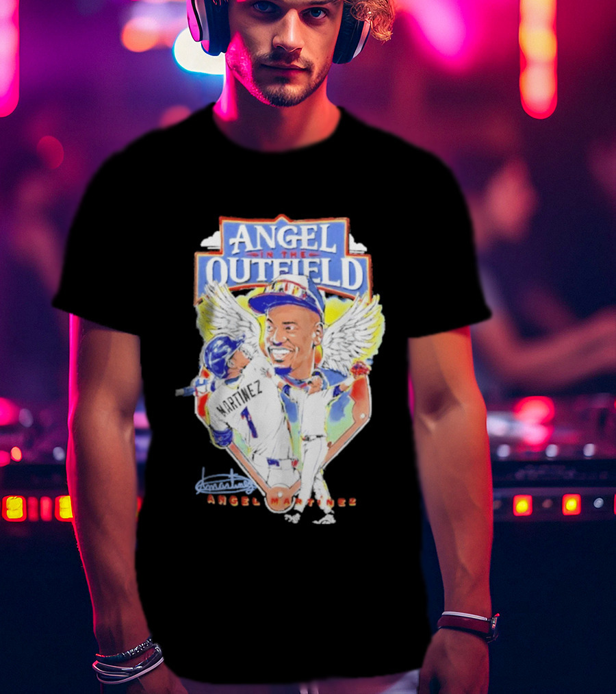 Angel Martinez In The Outfield Cleveland Guardians T-Shirt
