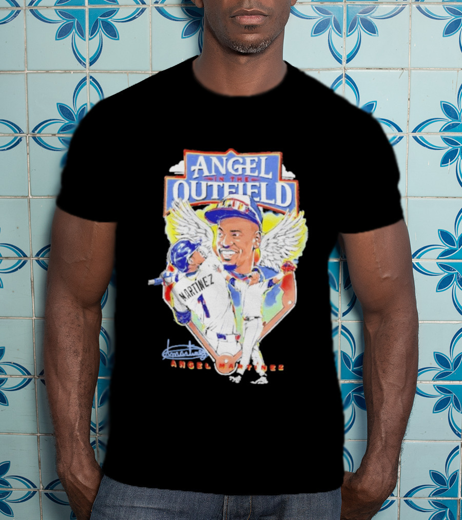 Angel Martinez In The Outfield Cleveland Guardians T-Shirt
