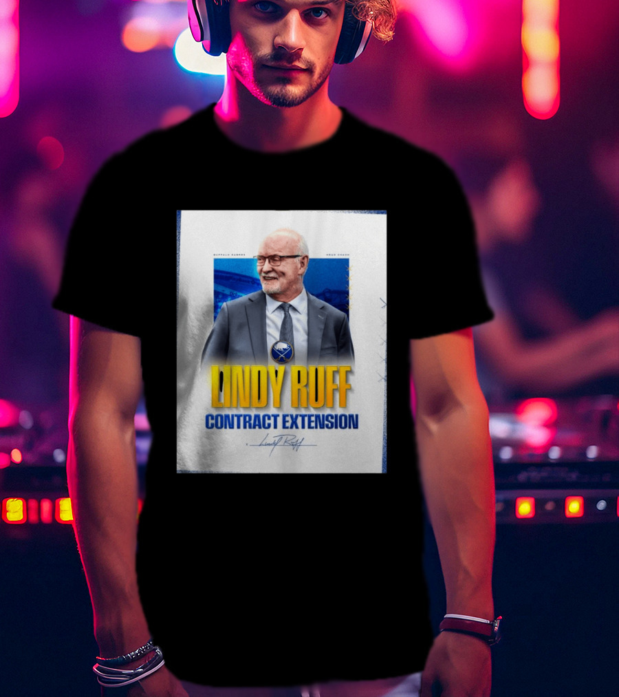 Buffalo Sabres Lindy Ruff Head Coach Contract Extension T-Shirt