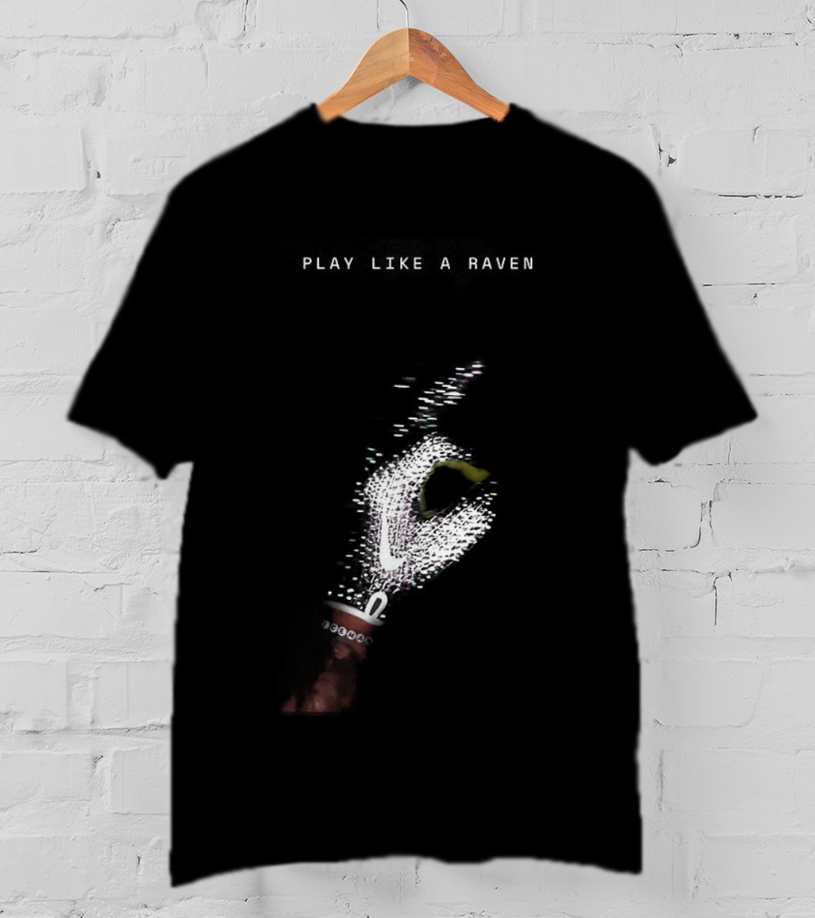 Play Like A Raven Baltimore Ravens X Drake Iceman Diamond Chain Football Collaboration T-Shirt