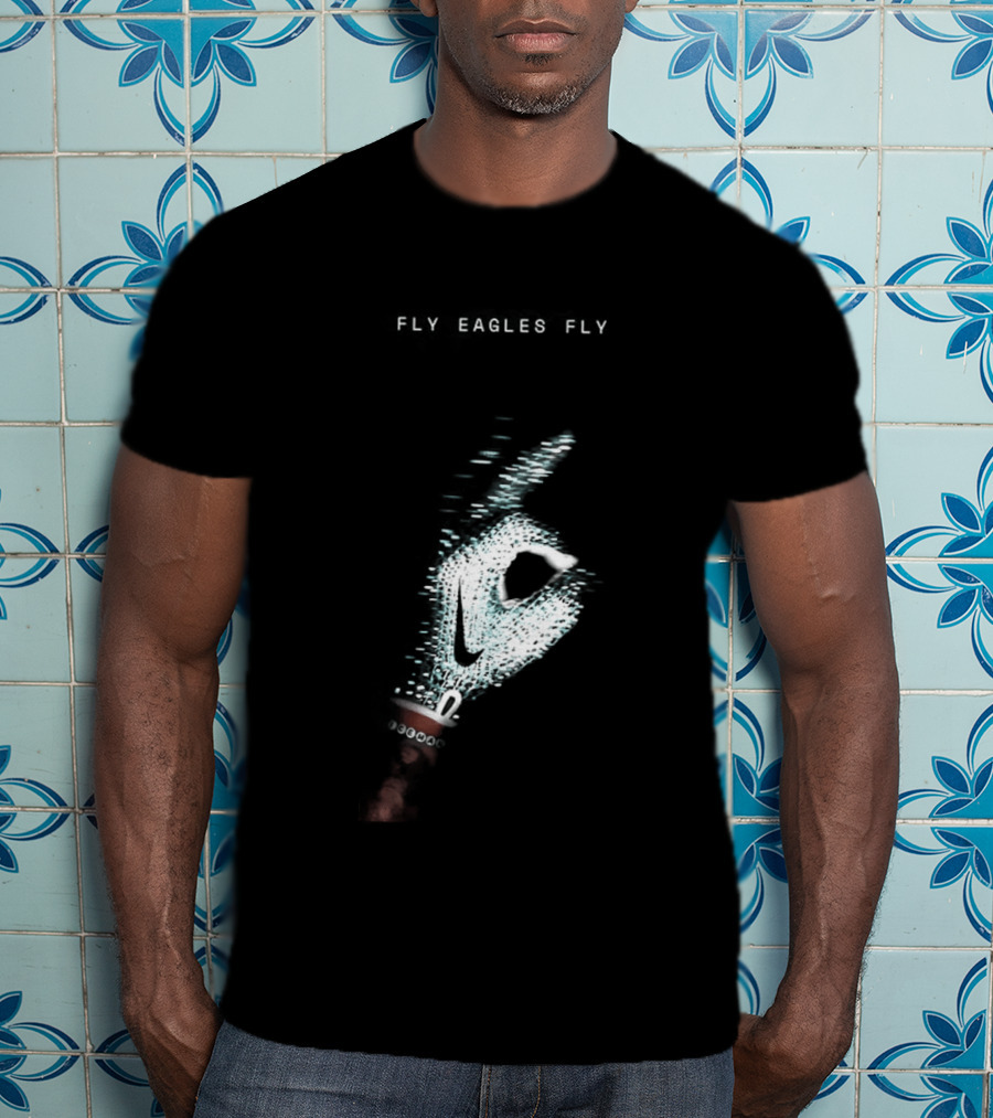 Fly Eagles Fly Philadelphia Eagles X Drake Iceman Diamond Chain Shh T-Shirt