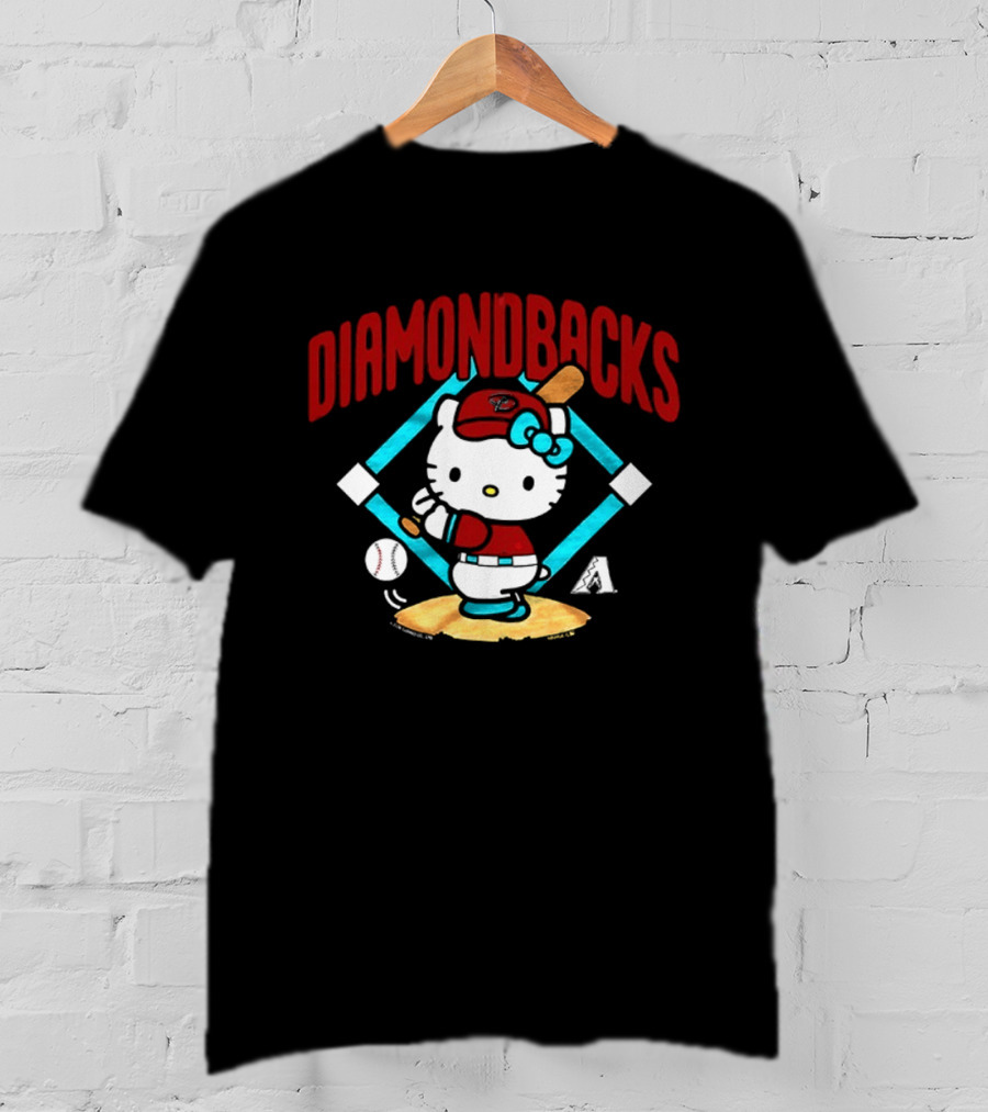 Hello Kitty Arizona Diamondbacks Baseball 2026 MLB Diamondbacks T-Shirt