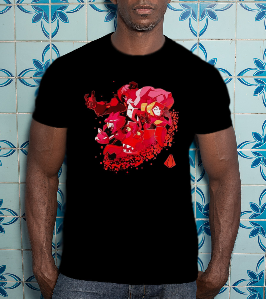 Syntax Gameoverse Characters Explosion Video Game T-Shirt