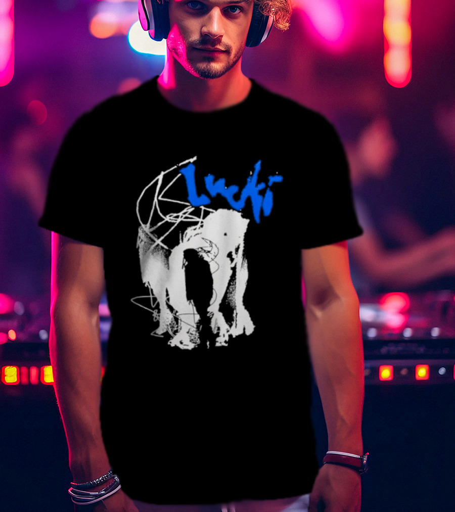 Lucki Alt Heavy Metal Style White Abstract T-Shirt