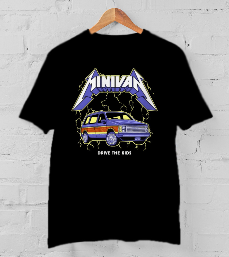 Minivan Drive The Kids Electric T-Shirt