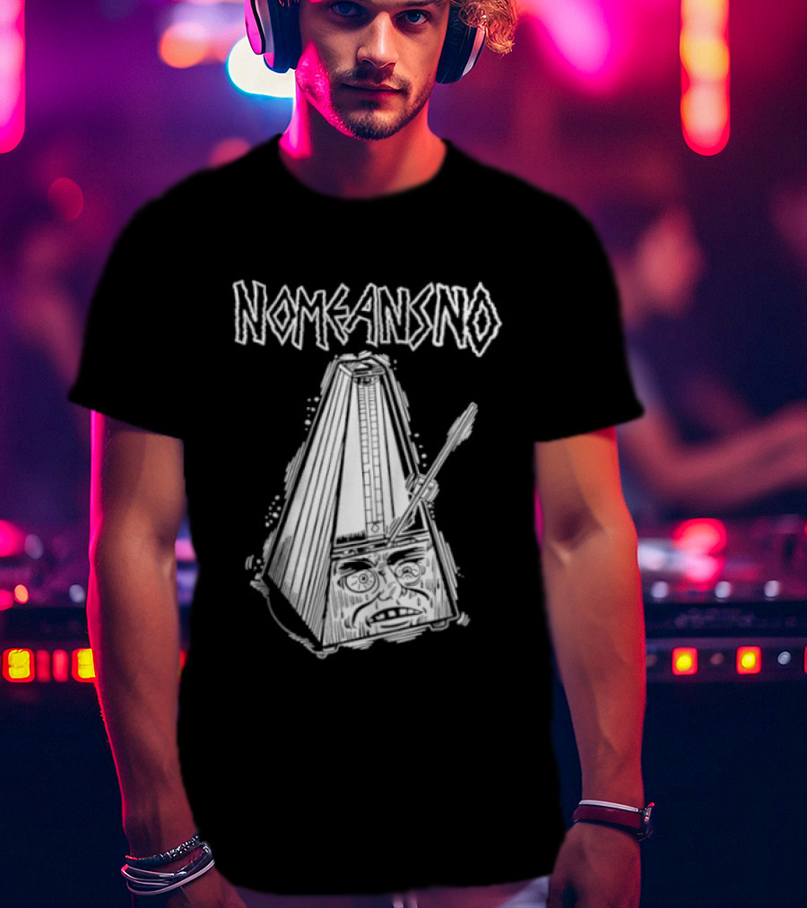 Nomeansno Distressed Metronome Face T-Shirt