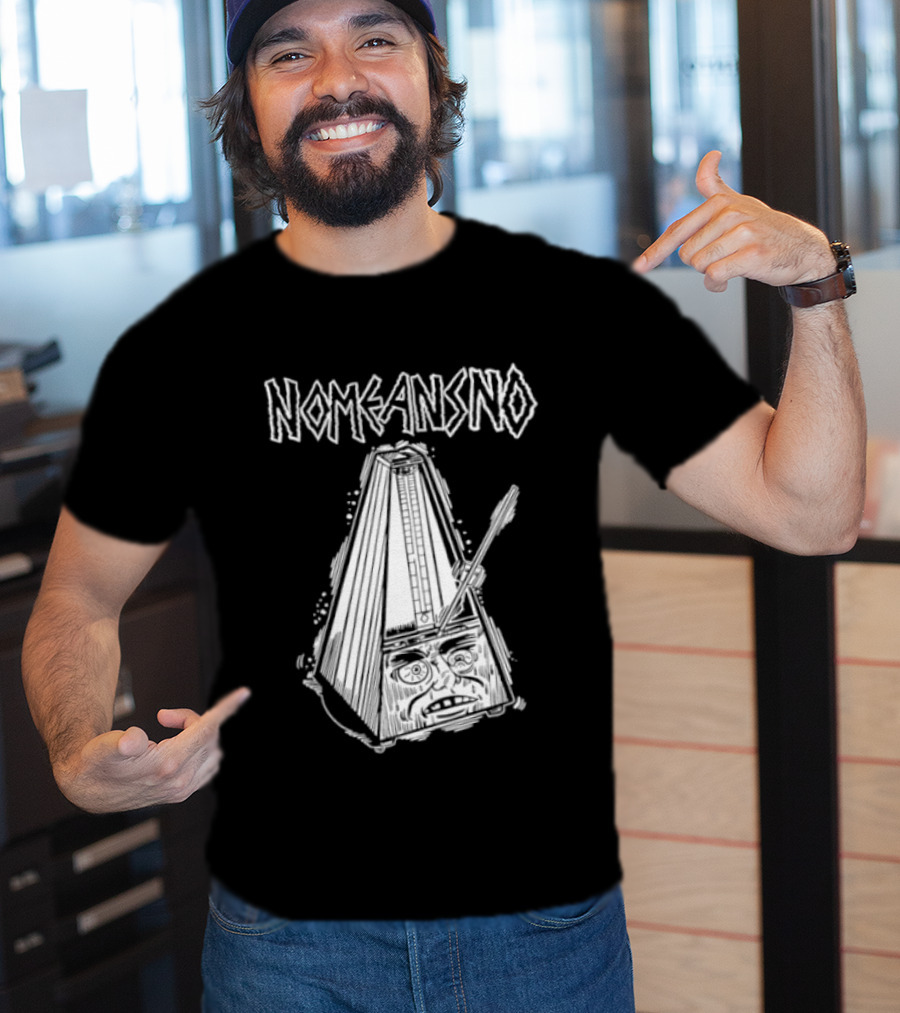 Nomeansno Distressed Metronome Face T-Shirt
