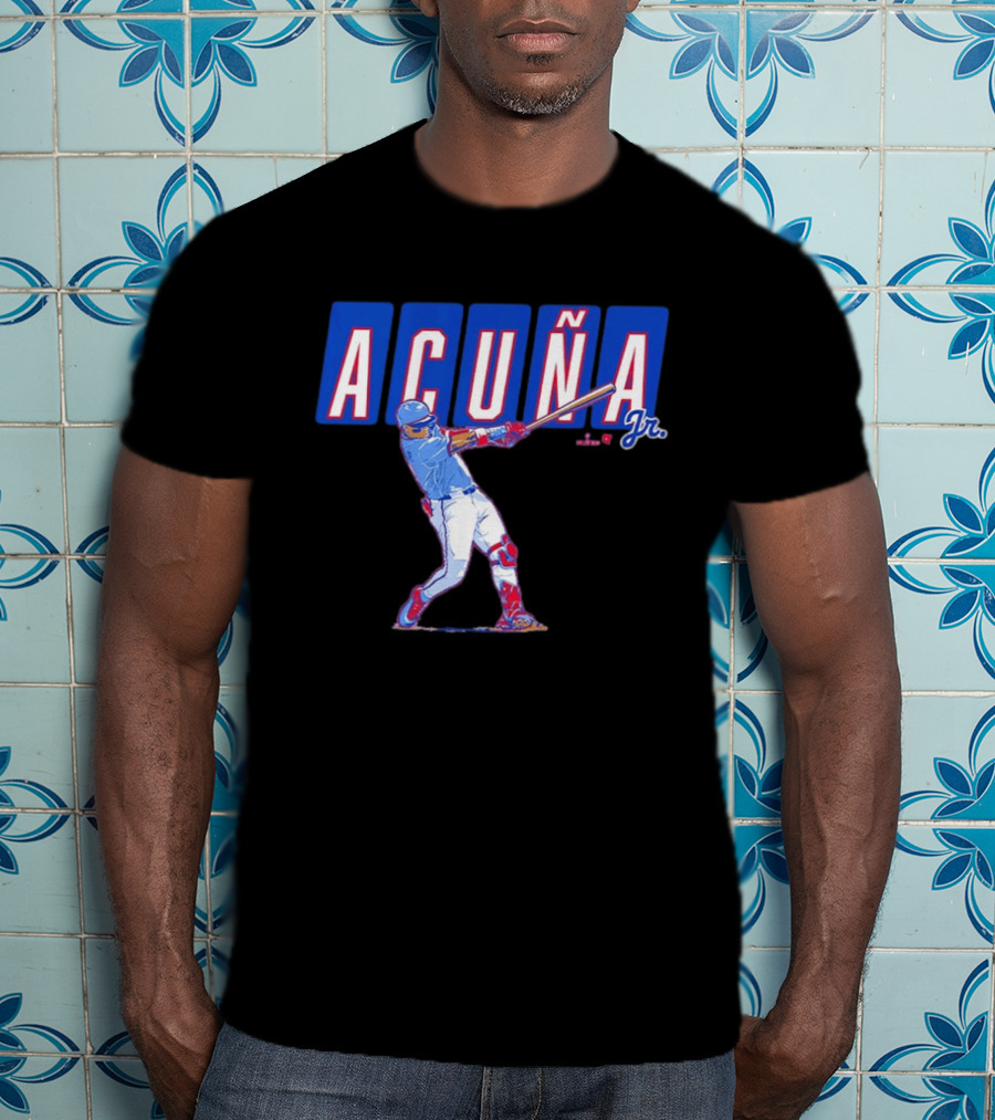 ATL Ronald Acuña Jr Slugger Swing Action T-Shirt
