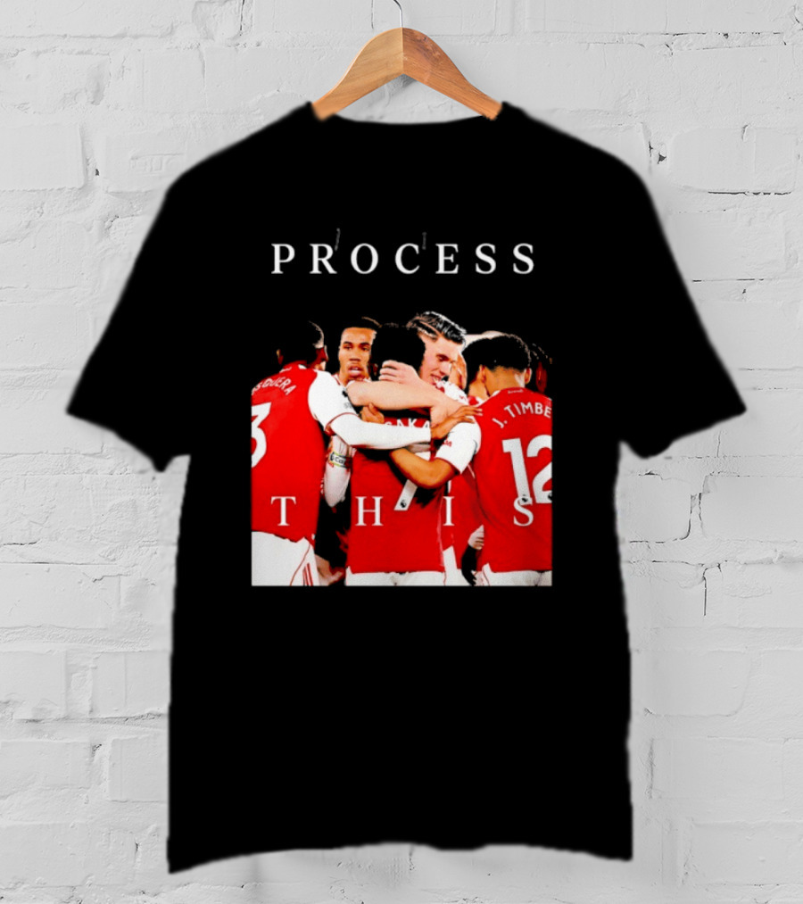 Arsenal FC Process This Team Celebration T-Shirt