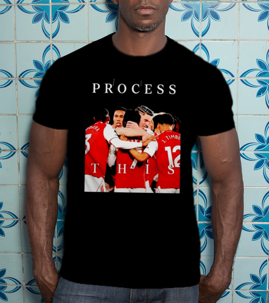 Arsenal FC Process This Team Celebration T-Shirt