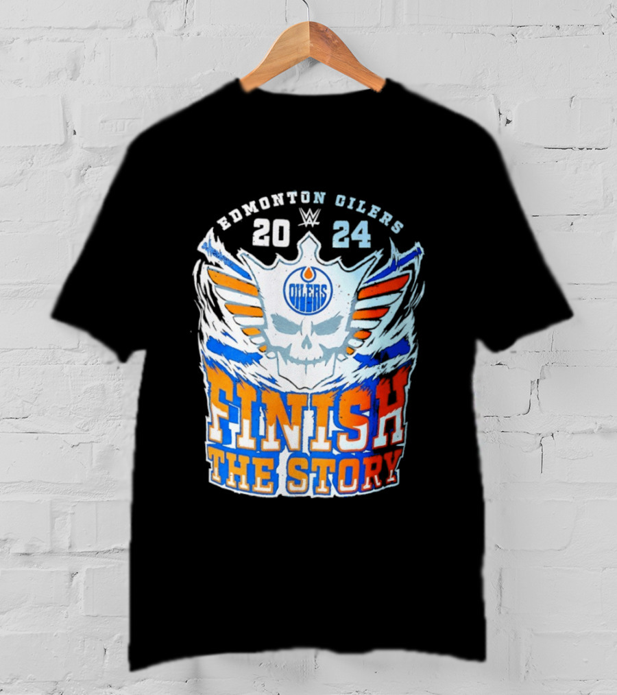 Edmonton Oilers Cody Rhodes Finish The Story 2024 T-Shirt