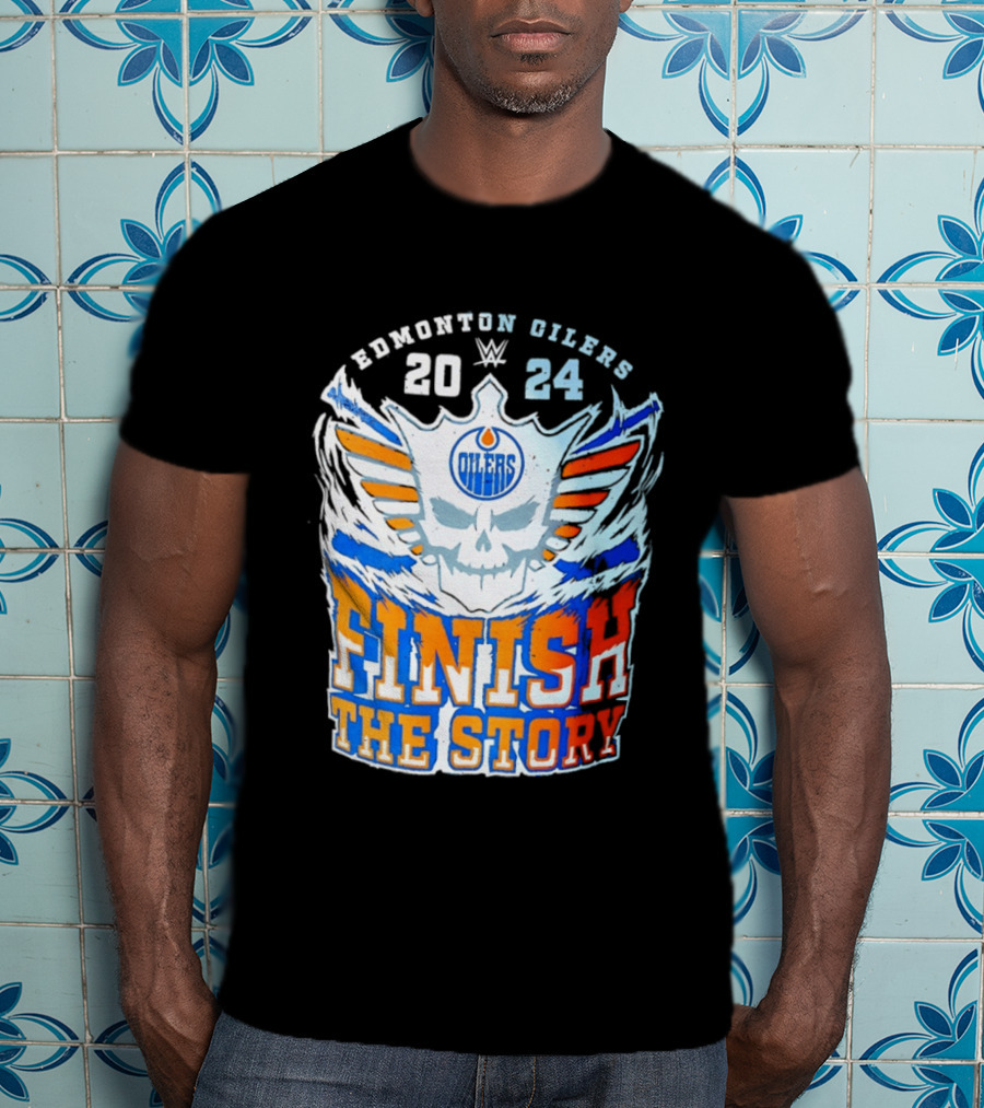 Edmonton Oilers Cody Rhodes Finish The Story 2024 T-Shirt