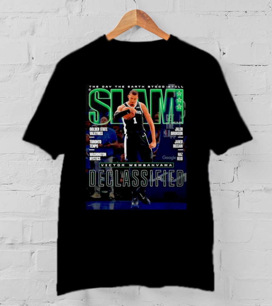 SLAM The Day The Earth Stood Still Victor Wembanyama Declassified San Antonio Spurs T-Shirt