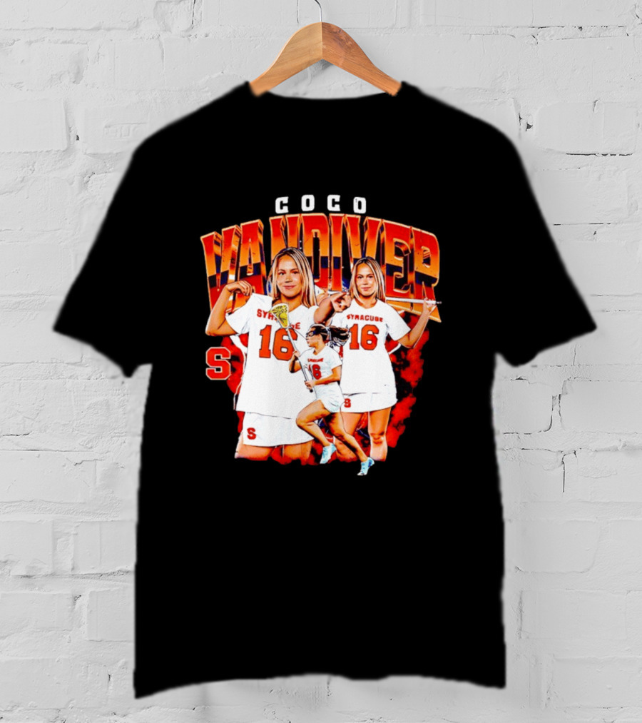 Coco Vandiver Syracuse Orange Lacrosse Number 16 T-Shirt