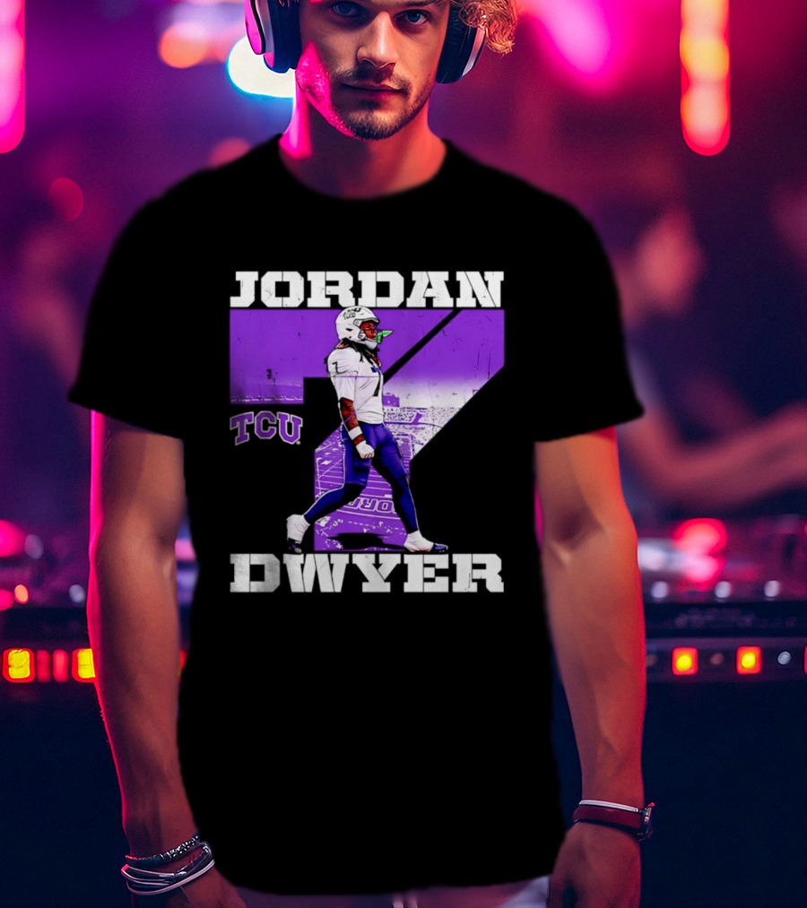 TCU Horned Frogs Football Jordan Dwyer Number 7 T-Shirt