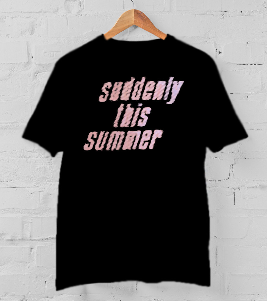 Suddenly This Summer Retro Vibe Pink T-Shirt