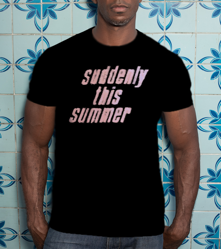 Suddenly This Summer Retro Vibe Pink T-Shirt