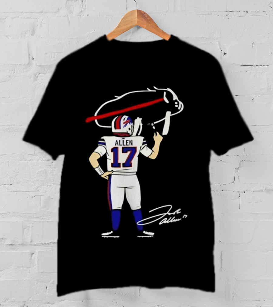 Josh Allen Buffalo Bills Number 17 Prepping For The Season T-Shirt