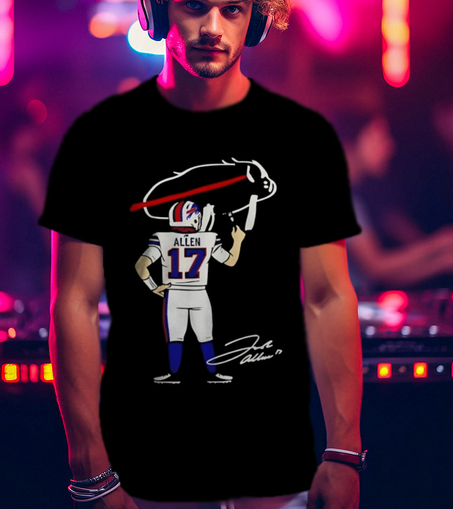 Josh Allen Buffalo Bills Number 17 Prepping For The Season T-Shirt