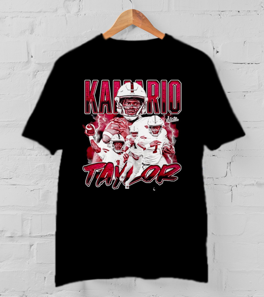 Mississippi State Bulldogs KaMario Taylor Number 1 Football State T-Shirt