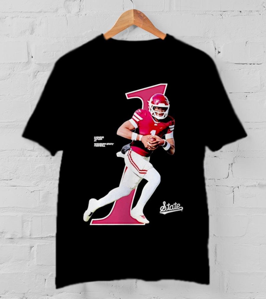 KaMario Taylor Number One Mississippi State Bulldogs Football T-Shirt