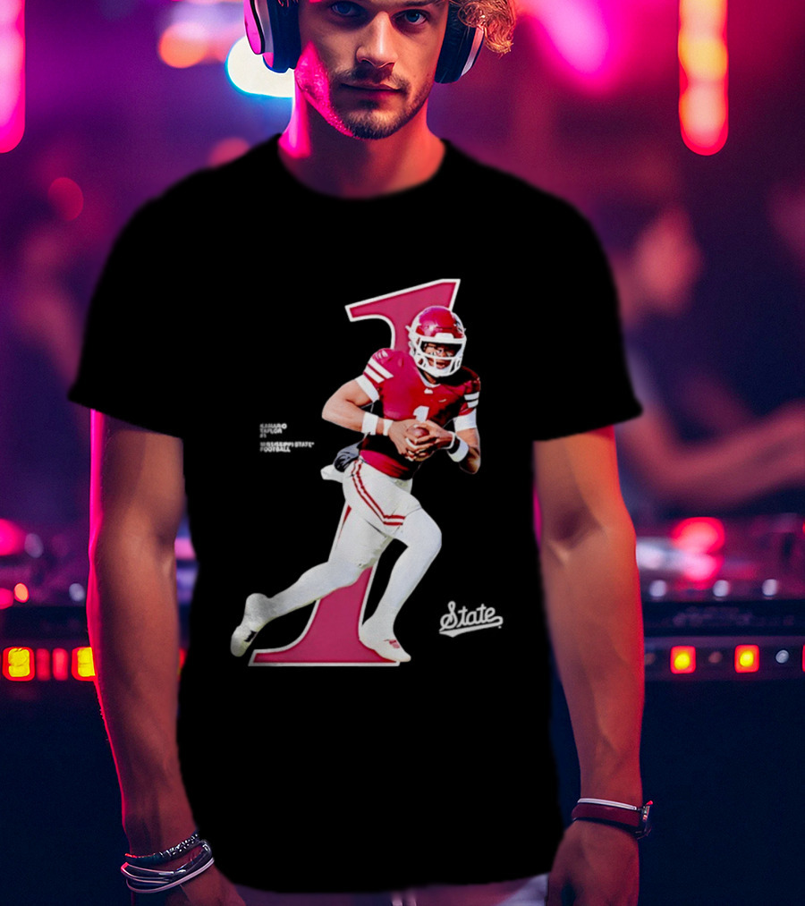 KaMario Taylor Number One Mississippi State Bulldogs Football T-Shirt
