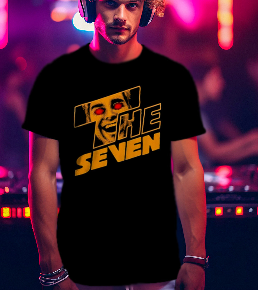 The Boys The Seven Homelander Red Eyes Yellow Face T-Shirt