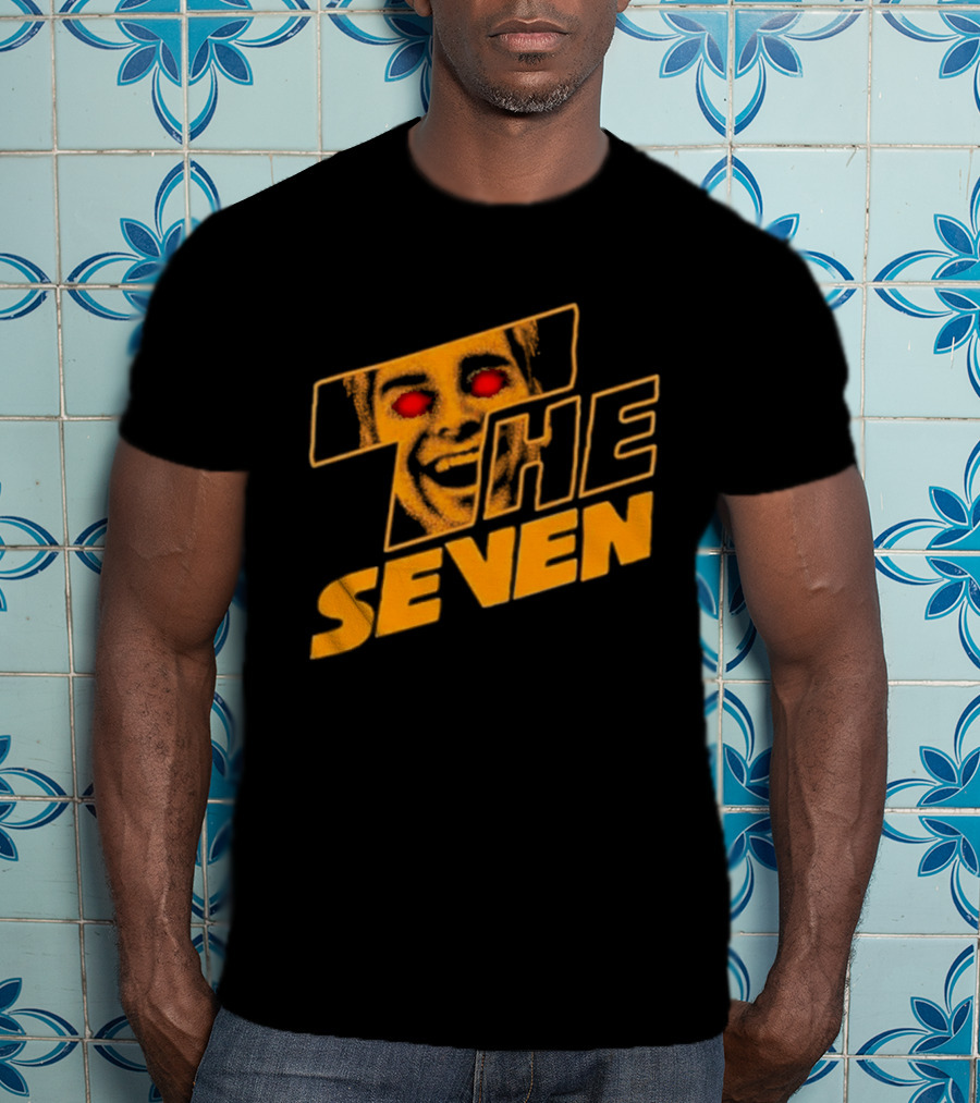 The Boys The Seven Homelander Red Eyes Yellow Face T-Shirt