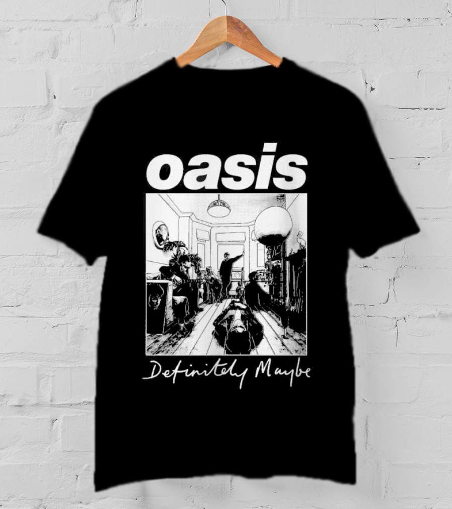 Oasis Definitely Maybe Album Cover 90s Music T-Shirt