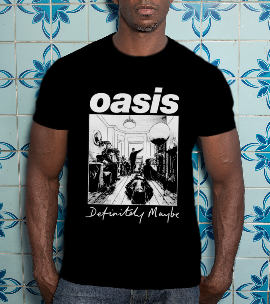 Oasis Definitely Maybe Album Cover 90s Music T-Shirt