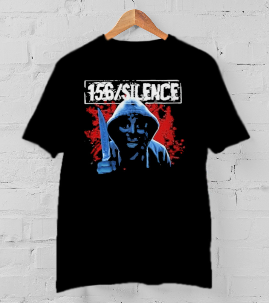 156 Silence Vengeance Knife Red Splatter T-Shirt