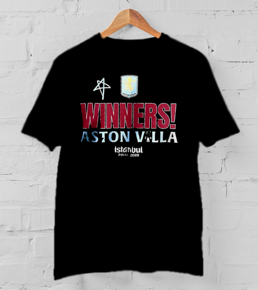 Aston Villa Winners UEFA Europa League Istanbul Final 2026 T-Shirt