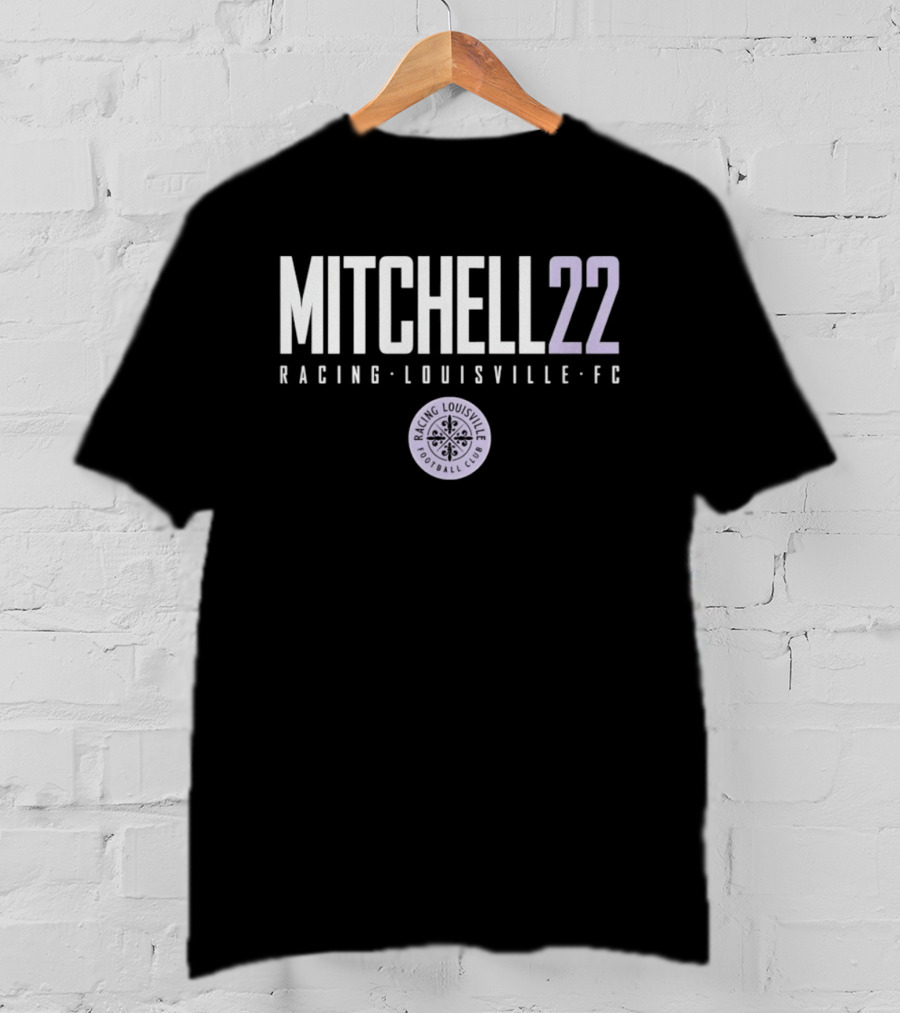 Mitchell 22 Racing Louisville FC Soccer Team Player T-Shirt