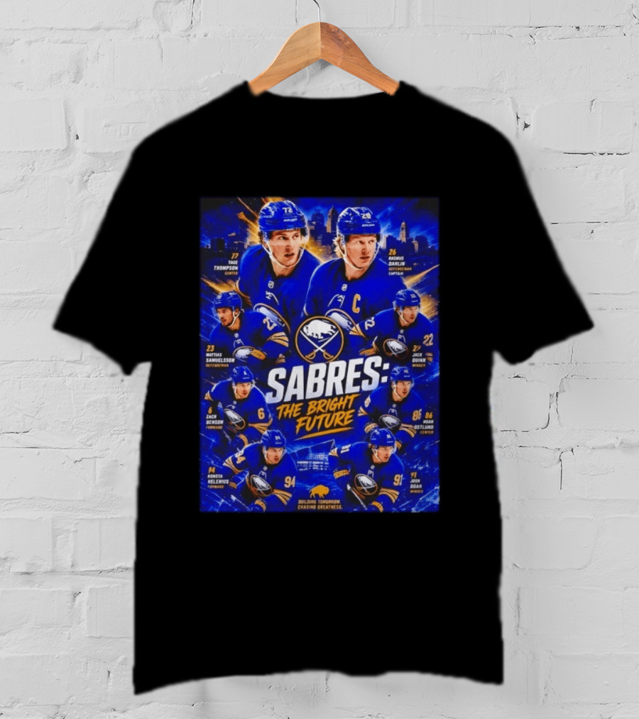 Buffalo Sabres Players Bright Future NHL Team Roster 2023 T-Shirt