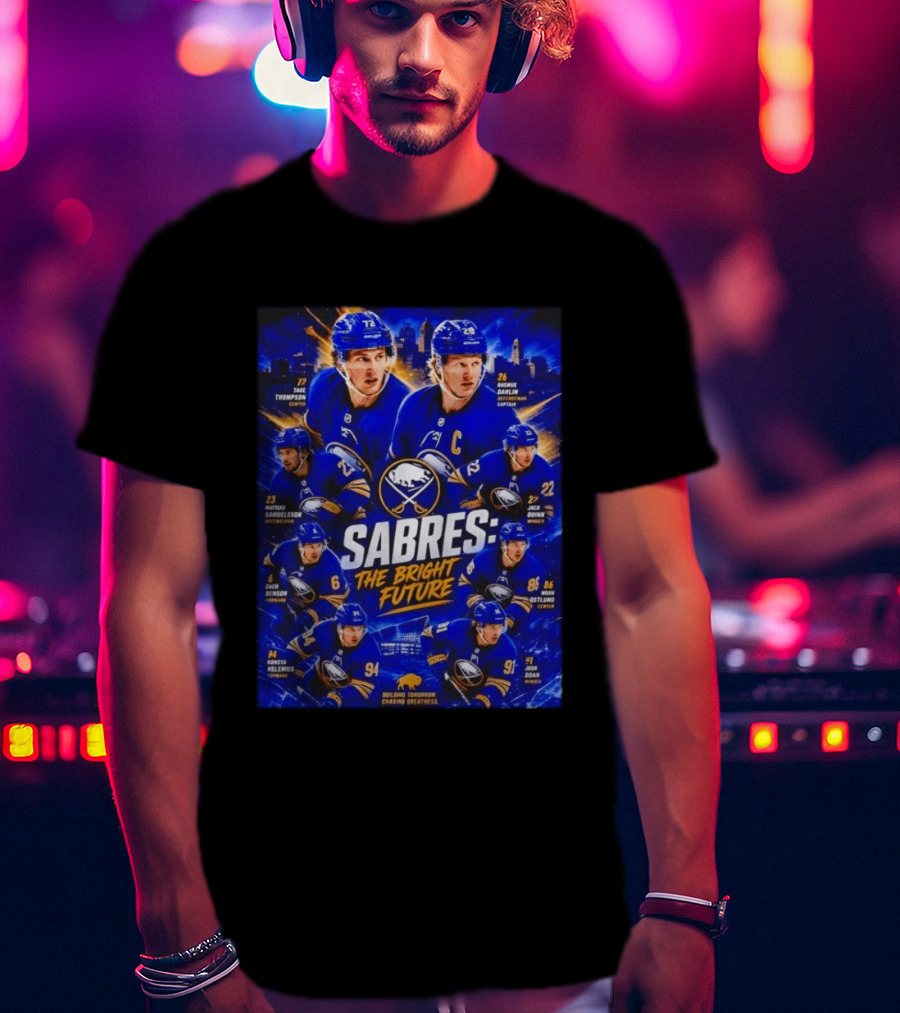 Buffalo Sabres Players Bright Future NHL Team Roster 2023 T-Shirt