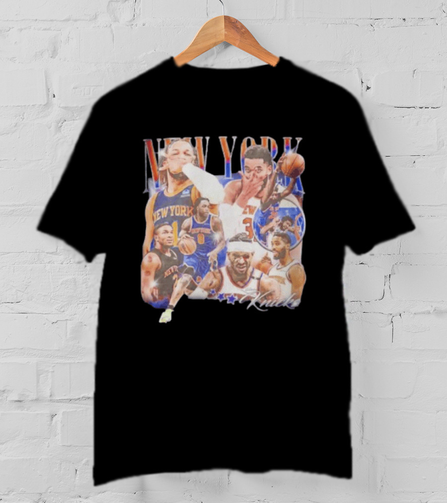 New York Knicks Jalen Brunson NBA Stars Collage T-Shirt