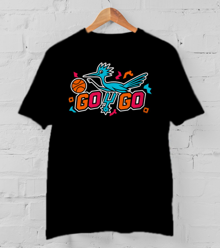 San Antonio Spurs Go Spurs Go Roadrunner Basketball T-Shirt