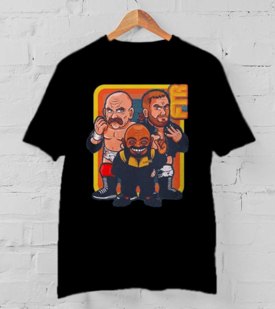FTR And Stokely Hathaway Cartoon Characters Wrestlers T-Shirt
