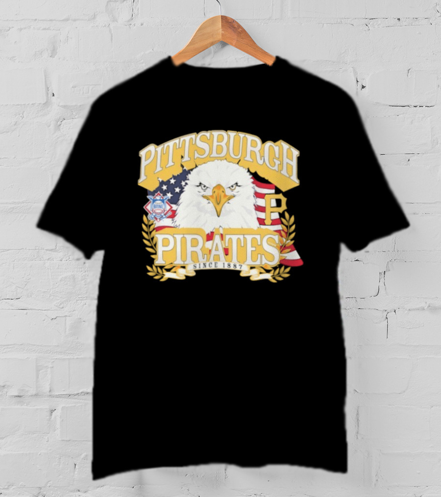 Pittsburgh Pirates National League Eagle America's 250th Anniversary Celebration T-Shirt