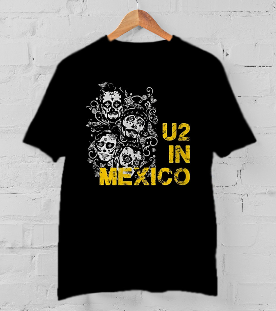 U2 In Mexico Day Of The Dead Skeleton T-Shirt