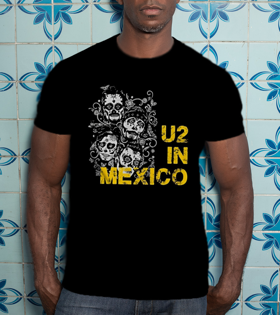 U2 In Mexico Day Of The Dead Skeleton T-Shirt