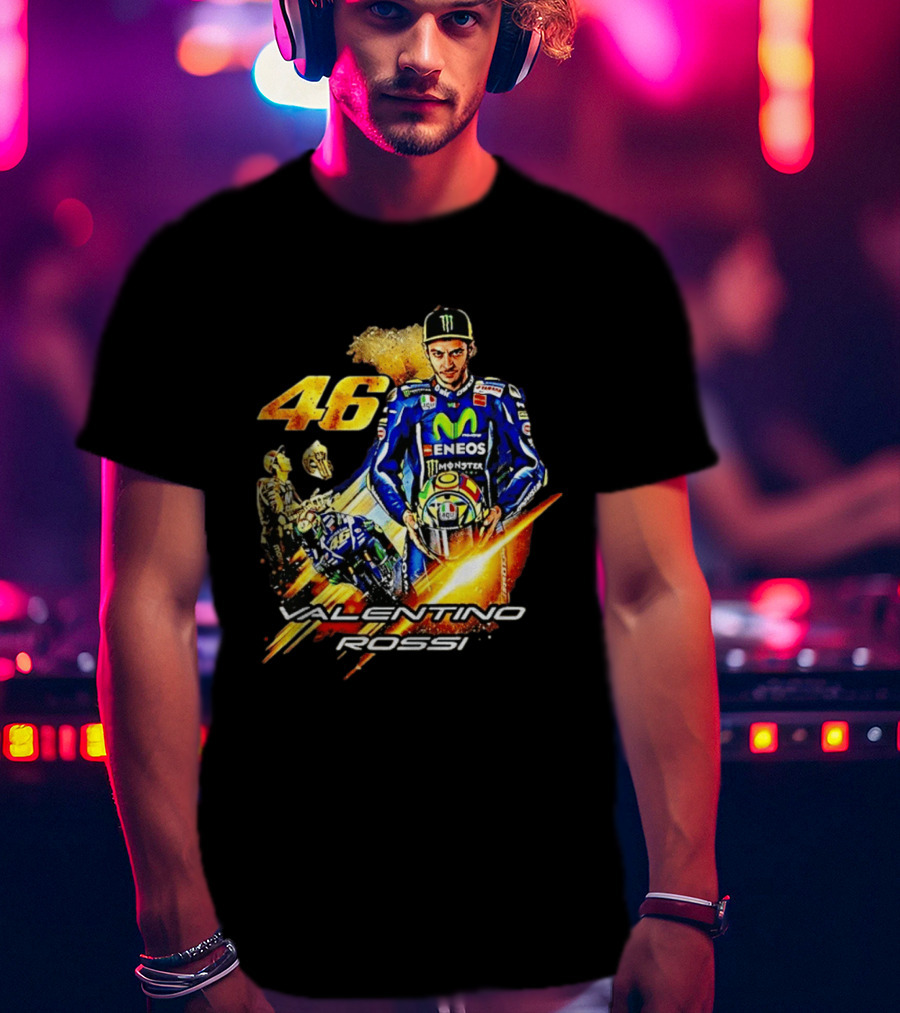 Valentino Rossi 46 MotoGP Eneco Monster Racing Legend T-Shirt
