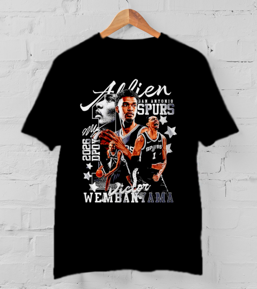 Victor Wembanyama Alien San Antonio Spurs 2026 DPOY T-Shirt