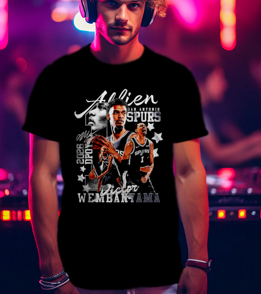 Victor Wembanyama Alien San Antonio Spurs 2026 DPOY T-Shirt